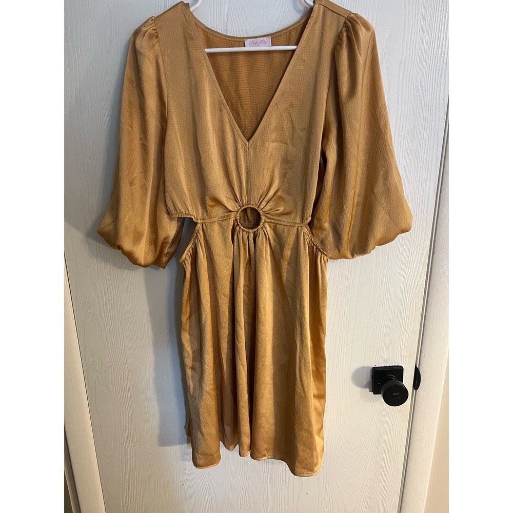 Pink Lily Cutout Dress